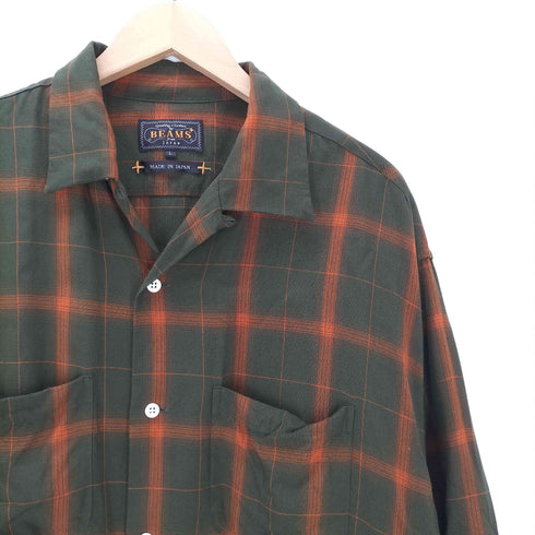 ビームスプラス BEAMS+ 26SS Open Collar Ombre Plaid オープンカラー オンブレ シャツ メンズ JPN:L
