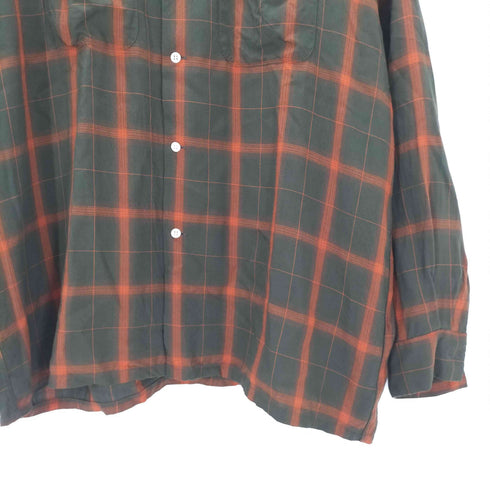 ビームスプラス BEAMS+ 26SS Open Collar Ombre Plaid オープンカラー オンブレ シャツ メンズ JPN:L