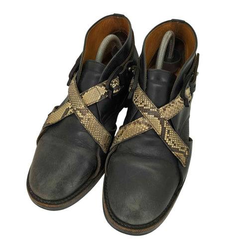 エンダースキーマ Hender Scheme クロスベルテッド レザーチャッカーブーツ メンズ