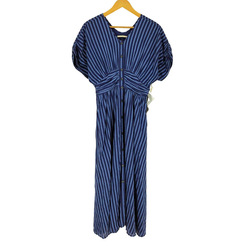ヌキテパ NE QUITTEZ PAS 24SS COTTON VOILE STRIPE WAIST コットン ボイル ストライプ ウエスト ワンピース レディース M
