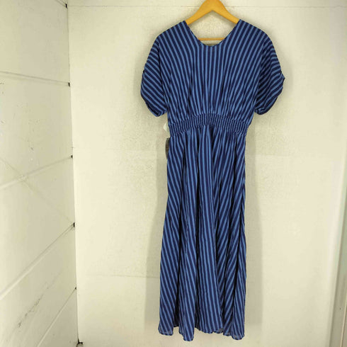 ヌキテパ NE QUITTEZ PAS 24SS COTTON VOILE STRIPE WAIST コットン ボイル ストライプ ウエスト ワンピース レディース M