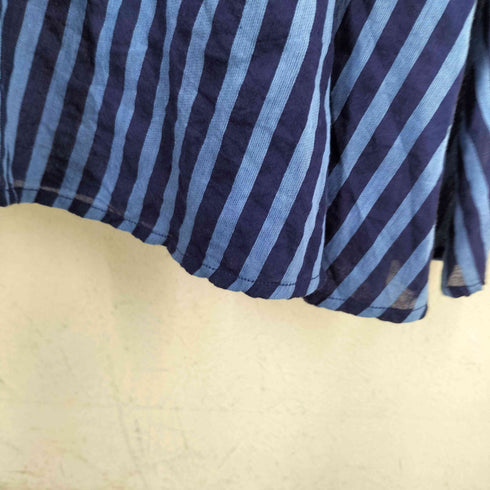ヌキテパ NE QUITTEZ PAS 24SS COTTON VOILE STRIPE WAIST コットン ボイル ストライプ ウエスト ワンピース レディース M