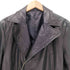 コムサメン COMME CA MEN LEATHER 本革 ジップデザイン ラムレザージャケット メンズ L