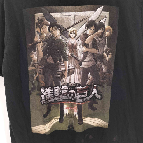 アニメプリント クルーネックTシャツ メンズ JPN:L