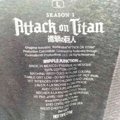 アニメプリント クルーネックTシャツ メンズ JPN:L