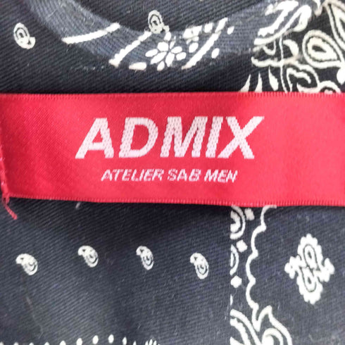ADMIX ペイズリー柄 オープンカラー シャツ ジャケット メンズ JPN:L