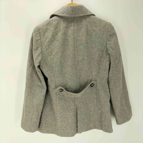 バーバリーロンドン BURBERRY LONDON Angora Wool 裏地 ノバチェック パイピング アンゴラ ウール ダブル バルマカーン ステンカラー コート レディース EUR:38