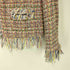 ザラ ZARA ノーカラー ツイードジャケット レディース import:XS