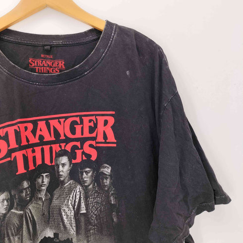 ウォッシュ加工 ムービープリントクルーネックTシャツ メンズ import:L