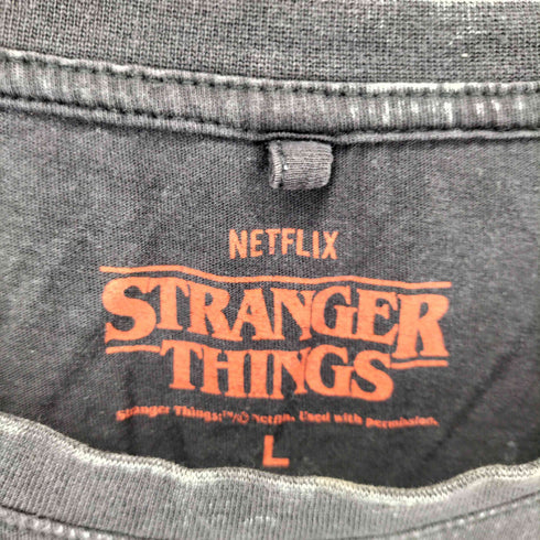 ウォッシュ加工 ムービープリントクルーネックTシャツ メンズ import:L