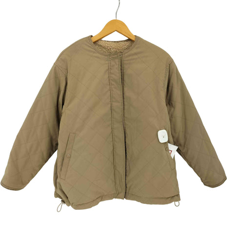 シップスエニィ SHIPS any 24aw キルティング × ボア リバーシブル スタンドカラー ブルゾン レディース ONE SIZE