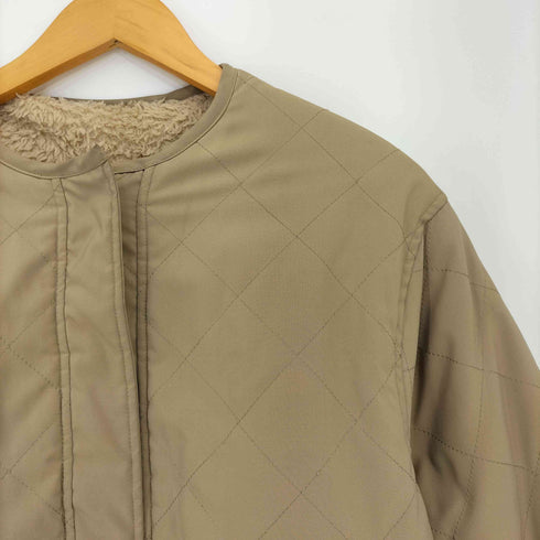 シップスエニィ SHIPS any 24aw キルティング × ボア リバーシブル スタンドカラー ブルゾン レディース ONE SIZE