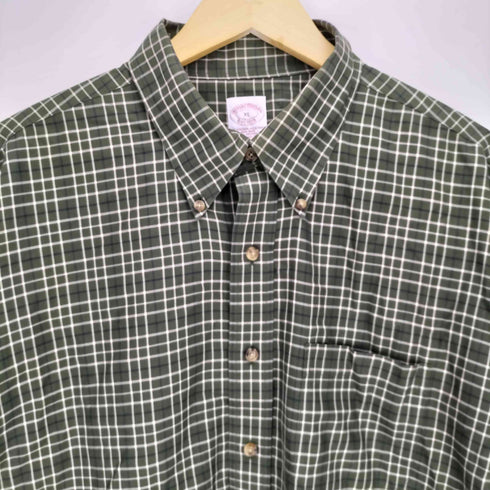 ブルックスブラザーズ BROOKS BROTHERS ALL COTTON グラフチェック BD L/S シャツ メンズ import:XL