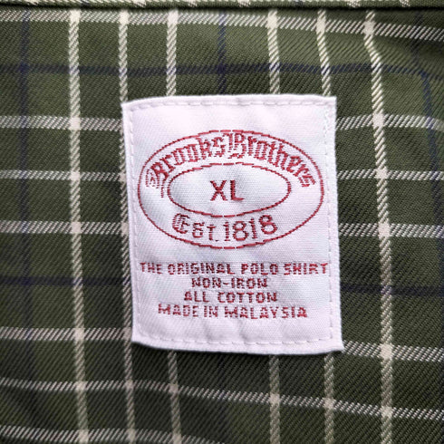ブルックスブラザーズ BROOKS BROTHERS ALL COTTON グラフチェック BD L/S シャツ メンズ import:XL