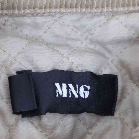 マンゴー MNG 裏地 キルティング コーデュロイ ロング ジャケット レディース M