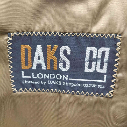 ダックスロンドン DAKS LONDON 裏地チェック ライナー付き 比翼 トレンチコート メンズ