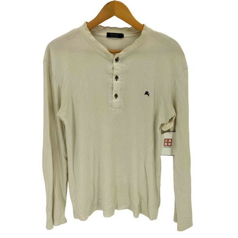 バーバリーブラックレーベル BURBERRY BLACK LABEL ヘンリーネック 長袖シャツ メンズ 2