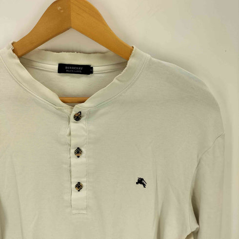 バーバリーブラックレーベル BURBERRY BLACK LABEL ヘンリーネック 長袖シャツ メンズ 2
