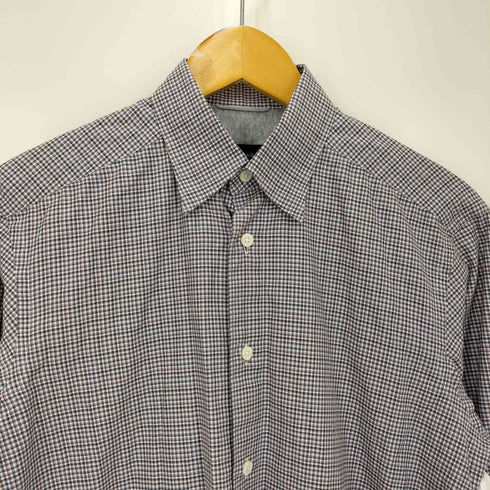 エルメネジルドゼニア Ermenegildo Zegna マイクロ チェック ボタンダウン シャツ メンズ import:S