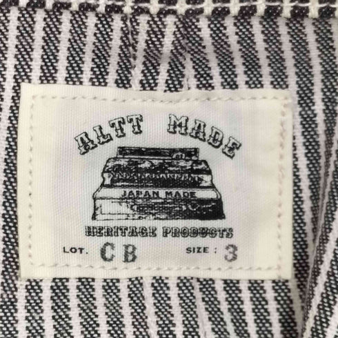 ALTT MADE ヒッコリーストライプ カバーオール メンズ JPN:3