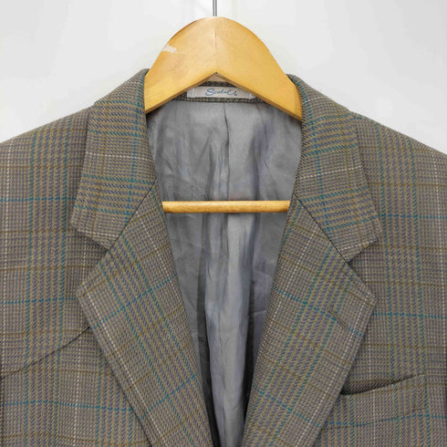 SCABAL カシミヤ 混 2B シングル ウール テーラード ジャケット メンズ 94A5