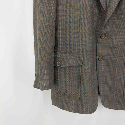 SCABAL カシミヤ 混 2B シングル ウール テーラード ジャケット メンズ 94A5