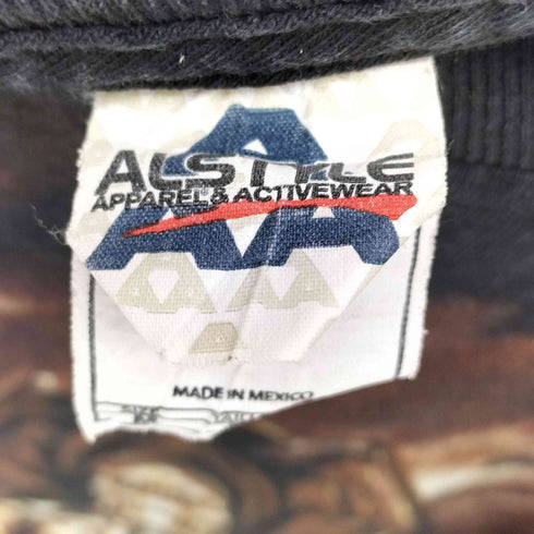 アルスタイル alstyle 90S スカル プリント 半袖Tシャツ メンズ M
