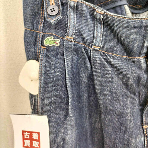 ラコステ LACOSTE サスペンダー付き デニムパンツ レディース JPN:40