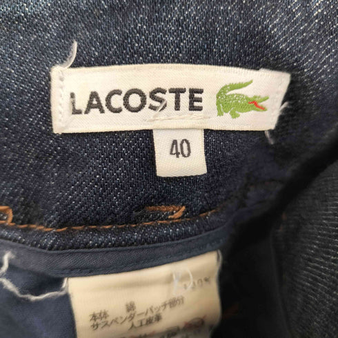 ラコステ LACOSTE サスペンダー付き デニムパンツ レディース JPN:40