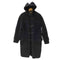グローバーオール Gloverall 90S OLD MADE IN ENGLAND 英国製 白タグ MOORBROOK KINGSTON ムーアブルック 生地 キングストン ウール ヘリンボーン ダッフル ロング コート ブラック メンズ EUR:48