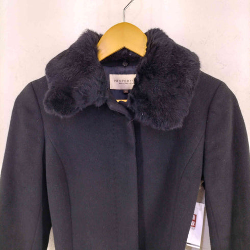 プロポーションバイボディードレッシング PROPORTION BODY DRESSING ラビットファー ウエストベルト ロング コート レディース S