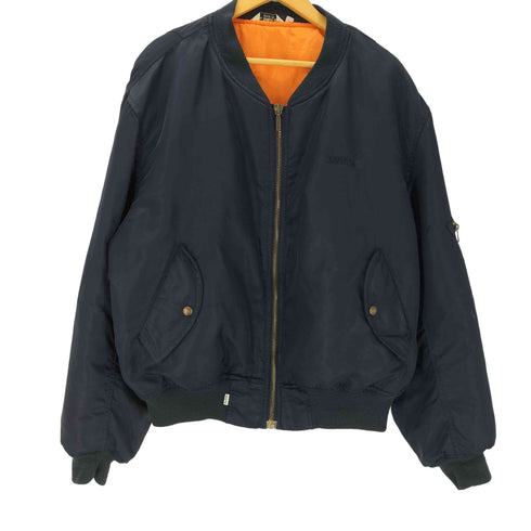 リーバイス LEVI STRAUSS&CO 90S MADE IN ITALY イタリア製 三角タグ EURO ユーロ MA-1 フライト ボンバー ジャケット ブルゾン メンズ import:XL