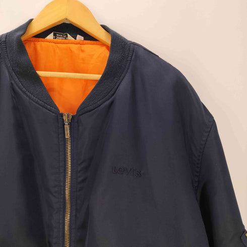 リーバイス LEVI STRAUSS&CO 90S MADE IN ITALY イタリア製 三角タグ EURO ユーロ MA-1 フライト ボンバー ジャケット ブルゾン メンズ import:XL