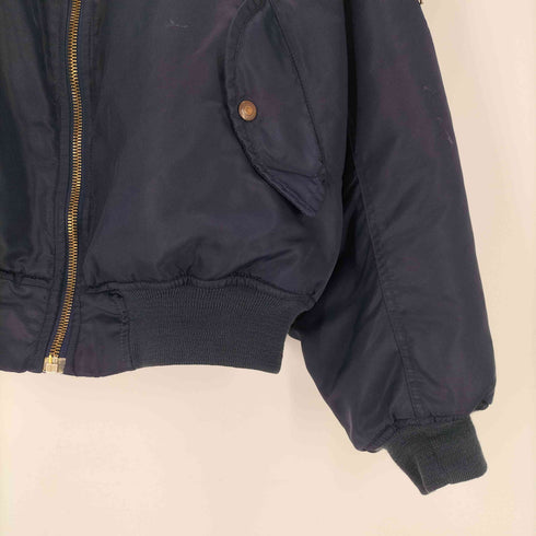 リーバイス LEVI STRAUSS&CO 90S MADE IN ITALY イタリア製 三角タグ EURO ユーロ MA-1 フライト ボンバー ジャケット ブルゾン メンズ import:XL