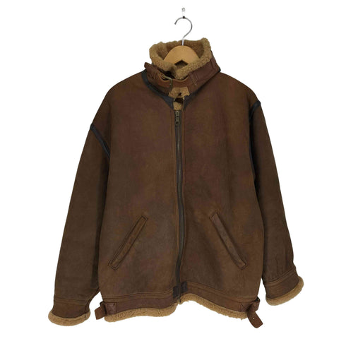 ピーピーエフエム PPFM lamb leather ラムレザー 裏ボア ムートンジャケット メンズ import:M