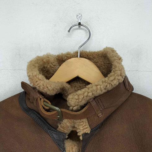 ピーピーエフエム PPFM lamb leather ラムレザー 裏ボア ムートンジャケット メンズ import:M