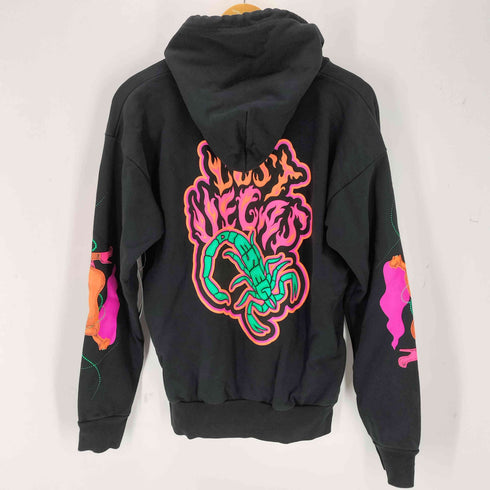 ディーゼル DIESEL S-ALBY-SC SWEAT-SHIRT ラスベガス プリント プルオーバーパーカー レディース