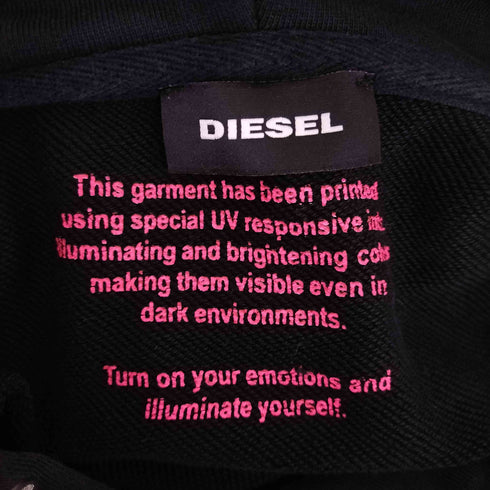 ディーゼル DIESEL S-ALBY-SC SWEAT-SHIRT ラスベガス プリント プルオーバーパーカー レディース