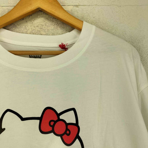 リーバイス Levis HELLO KITTY コラボ グラフィック オーバーサイズ 長袖 Tシャツ レディース M