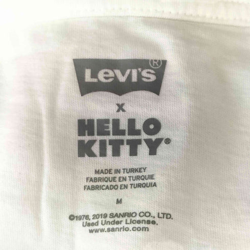 リーバイス Levis HELLO KITTY コラボ グラフィック オーバーサイズ 長袖 Tシャツ レディース M