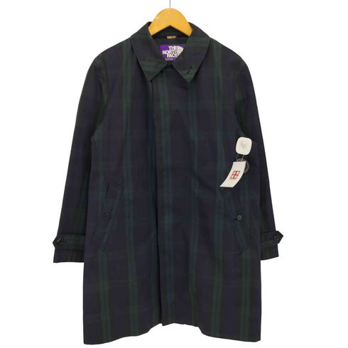 ノースフェイスパープルレーベル THE NORTH FACE PURPLE LABEL GORE-TEX ゴアテックス チェック ステンカラーコート メンズ import:M