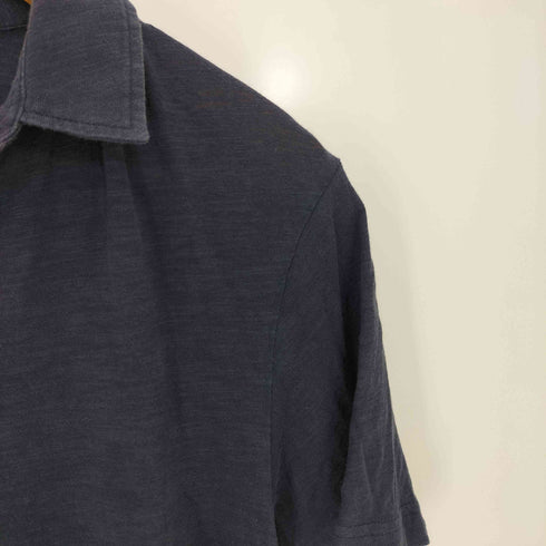 サンスペル Sunspel コットンリネン 半袖 スキッパーポロシャツ メンズ import:S
