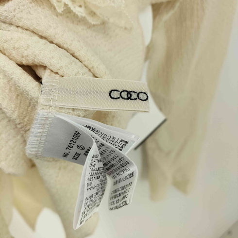 ココディール COCO DEAL レースフリルカットジャガードトップス レディース JPN:2