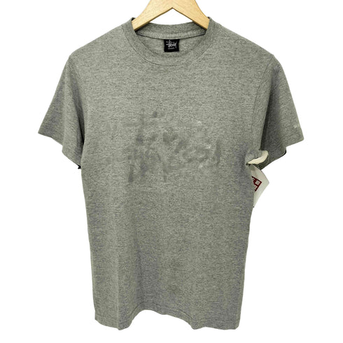 ステューシー Stussy 90s 紺タグ フロントロゴ プリントTシャツ メンズ import:S