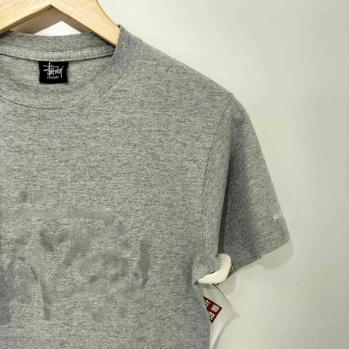 ステューシー Stussy 90s 紺タグ フロントロゴ プリントTシャツ メンズ import:S
