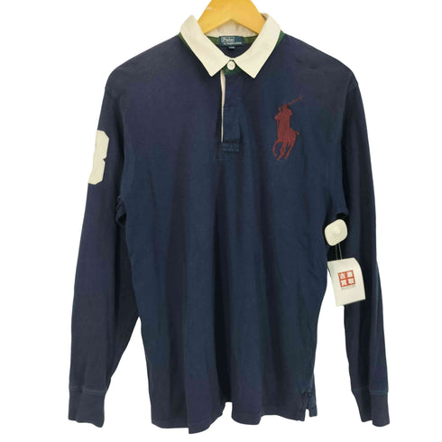 ポロバイラルフローレン Polo by RALPH LAUREN ビッグポニー刺繍 長袖ポロシャツ メンズ 170