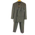 Olivier Massuger チェック柄 ダブルブレスト テーラード ジャケット 2タック スラックス パンツ セットアップ メンズ L/M