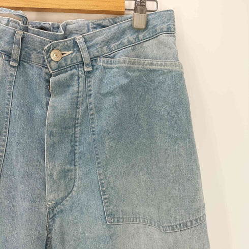 マーティーアンドサンズ MAATEE&SONS MILITARY DENIM M35 INDIGO FADE ミリタリー デニム パンツ インディゴ フェード メンズ JPN:2