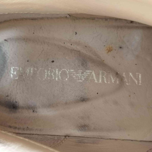 エンポリオアルマーニ EMPORIO ARMANI キャンバス レザー 切り替え ロング ブーツ レディース EUR:36