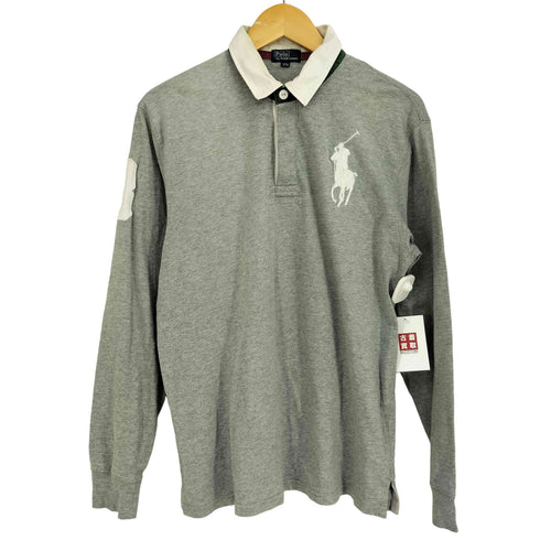 ポロバイラルフローレン Polo by RALPH LAUREN ビッグポニー刺繍 長袖ポロシャツ メンズ 170